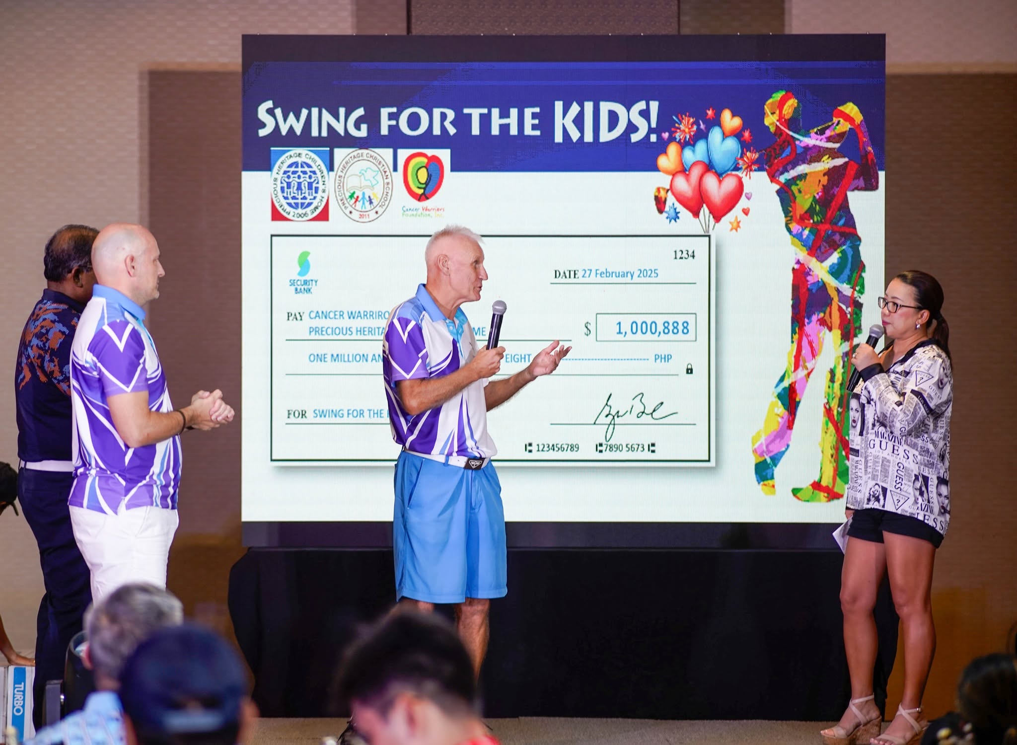 SFTK 2025 cheque presentation - PHP 1,000,888 raised